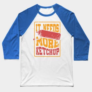 Ketchup Lover Retro Baseball T-Shirt